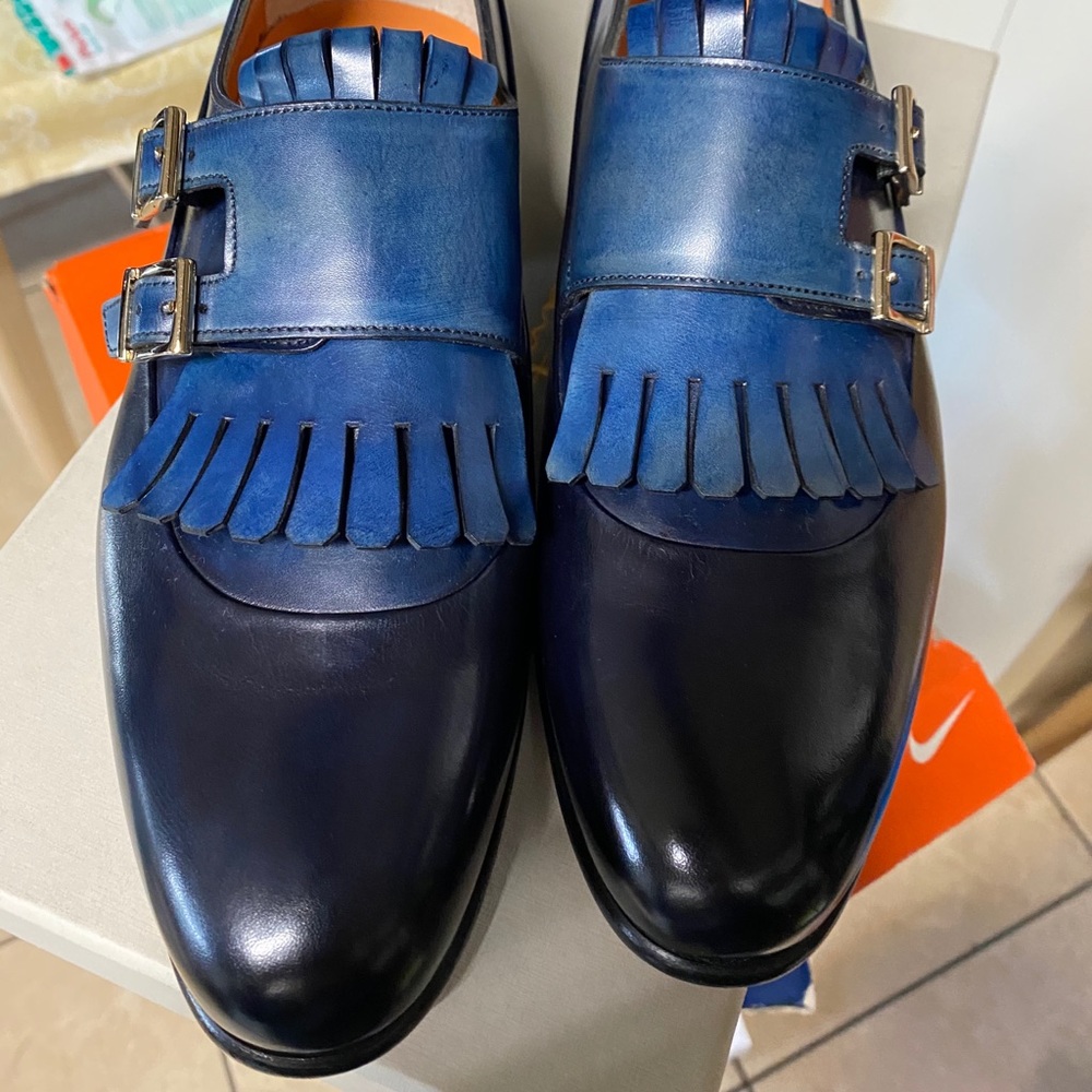 Santoni Men’s Shoes Loafers Bew Size 8 - New